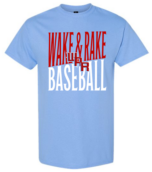 Wake & Rake Baseball 2026- Red & Carolina Blue