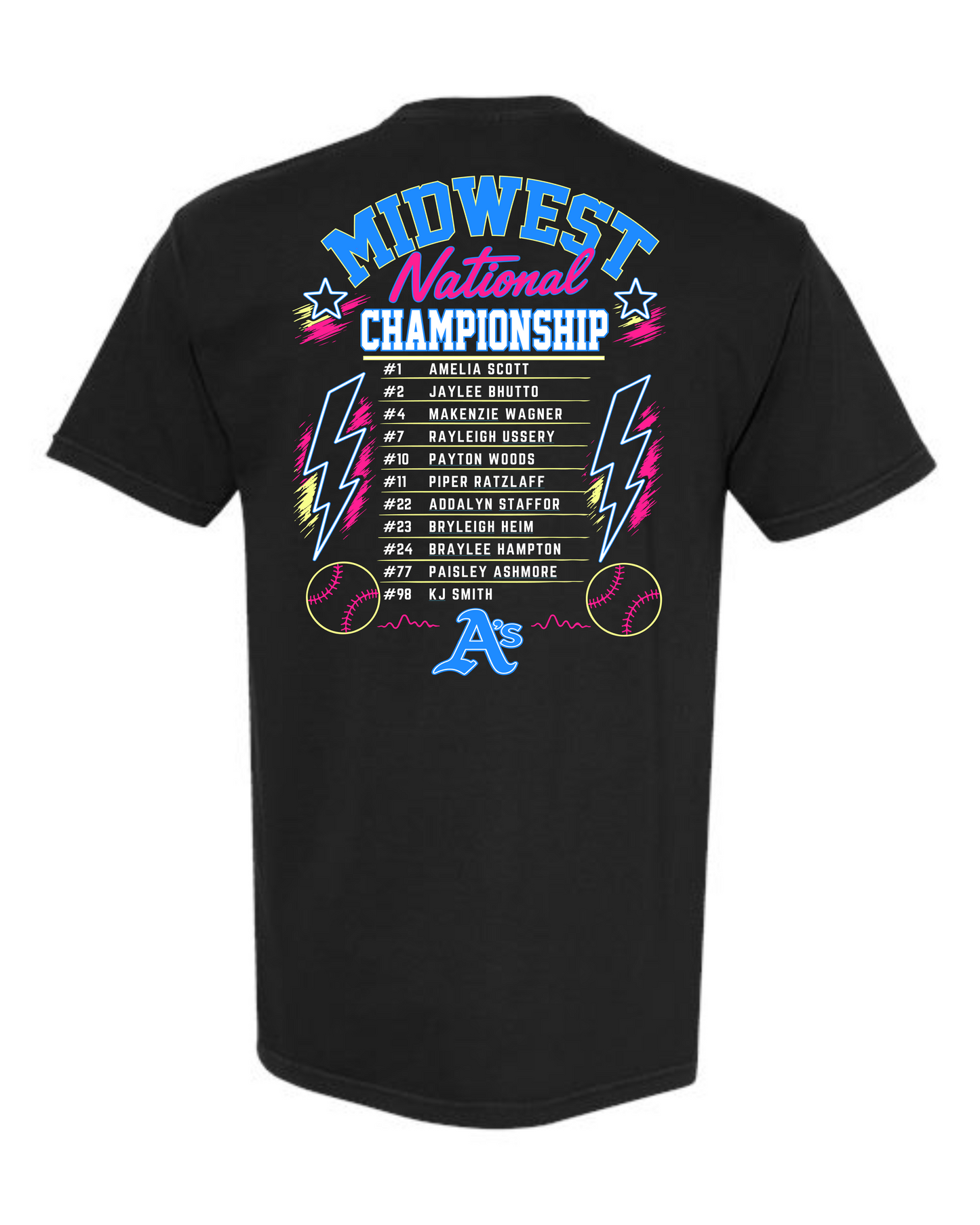 A’s Midwest Championship 2026- FRONT & BACK