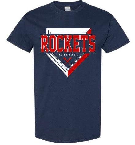 Rockets- Plate Design- Navy/Red/Gray