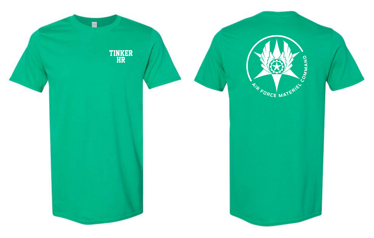 Tinker HR- Logo Back- Military Green, Navy & Kelly Green