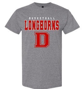 Basketball Longhorns- Neon Violet and Gray