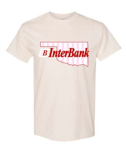 Interbank- Pink Stripe Solid Words