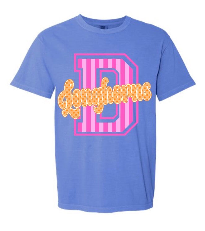 D Longhorns Stripe/Dots