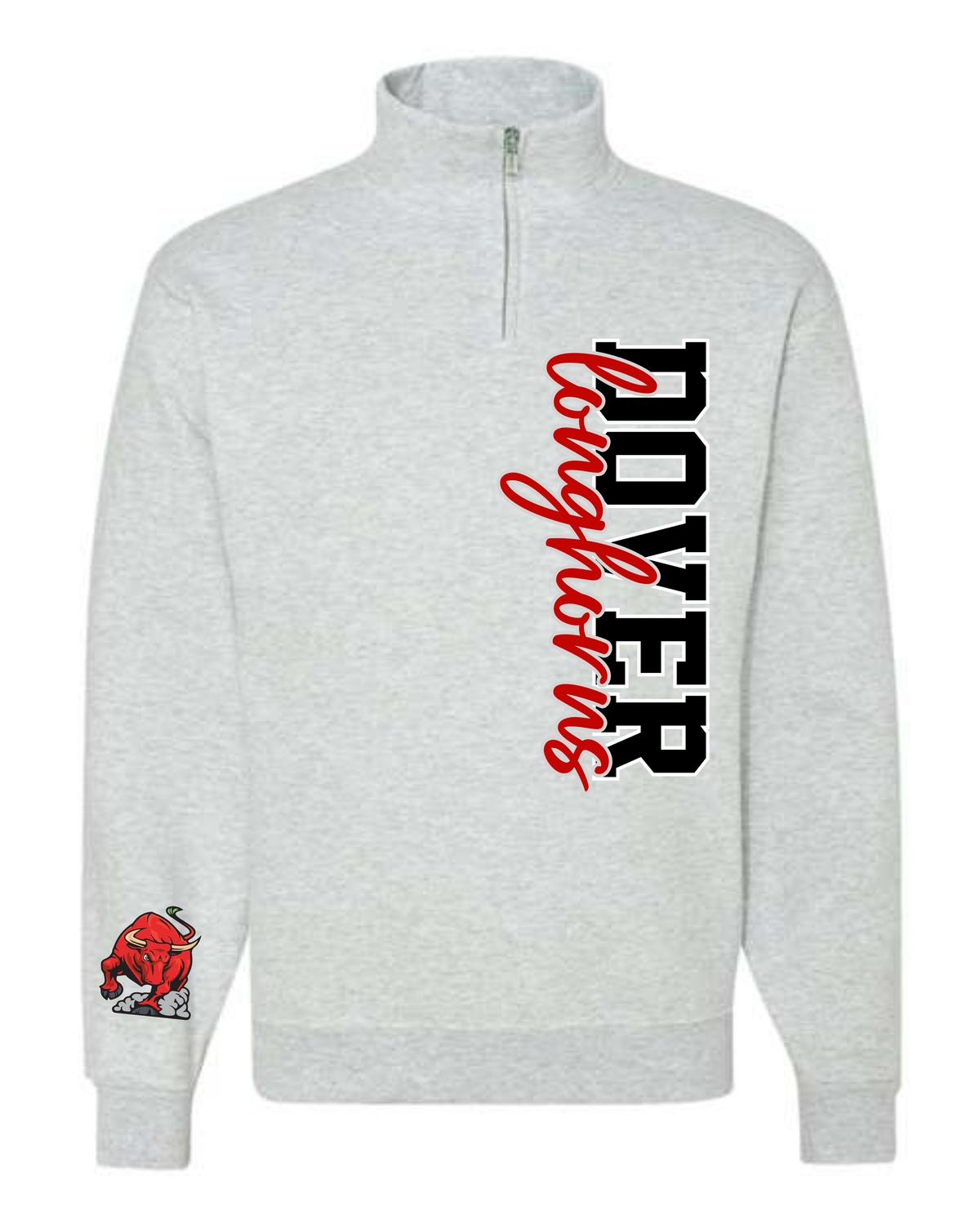 1/4 Zip Sweatshirt- Print down L Side