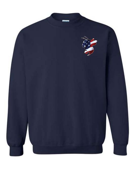 Flag Bee Embroidered Sweatshirt