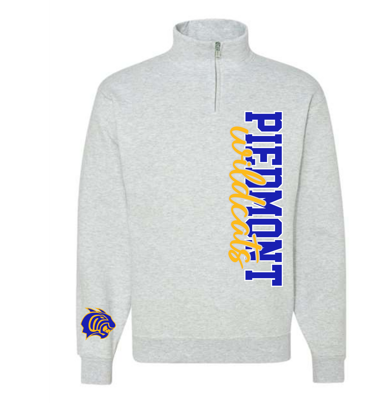 1/4 Zip Sweatshirt- Print down L Side