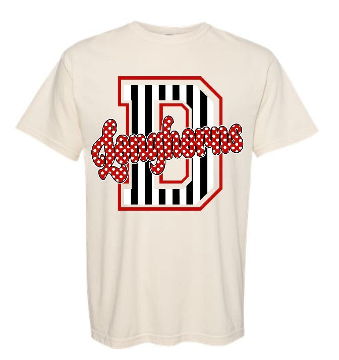D Longhorns Stripe/Dots