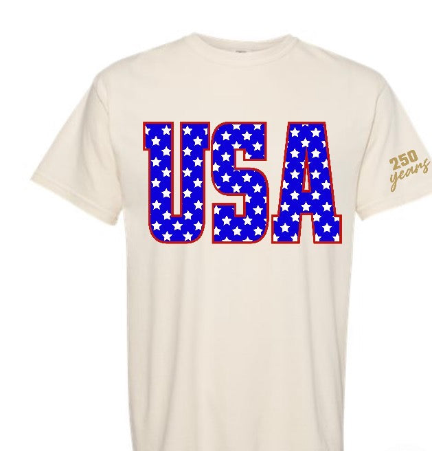 USA Stars- Ivory