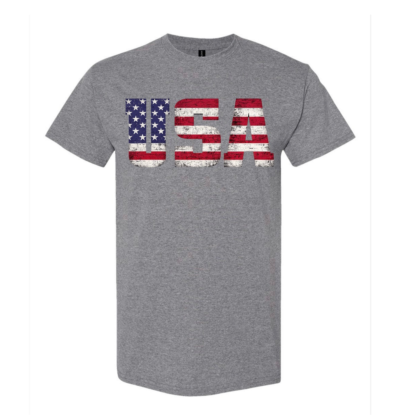 USA Flag- Gray
