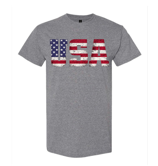 USA Flag- Gray