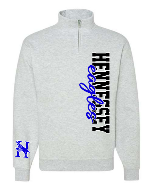 1/4 Zip Sweatshirt- Print down L Side
