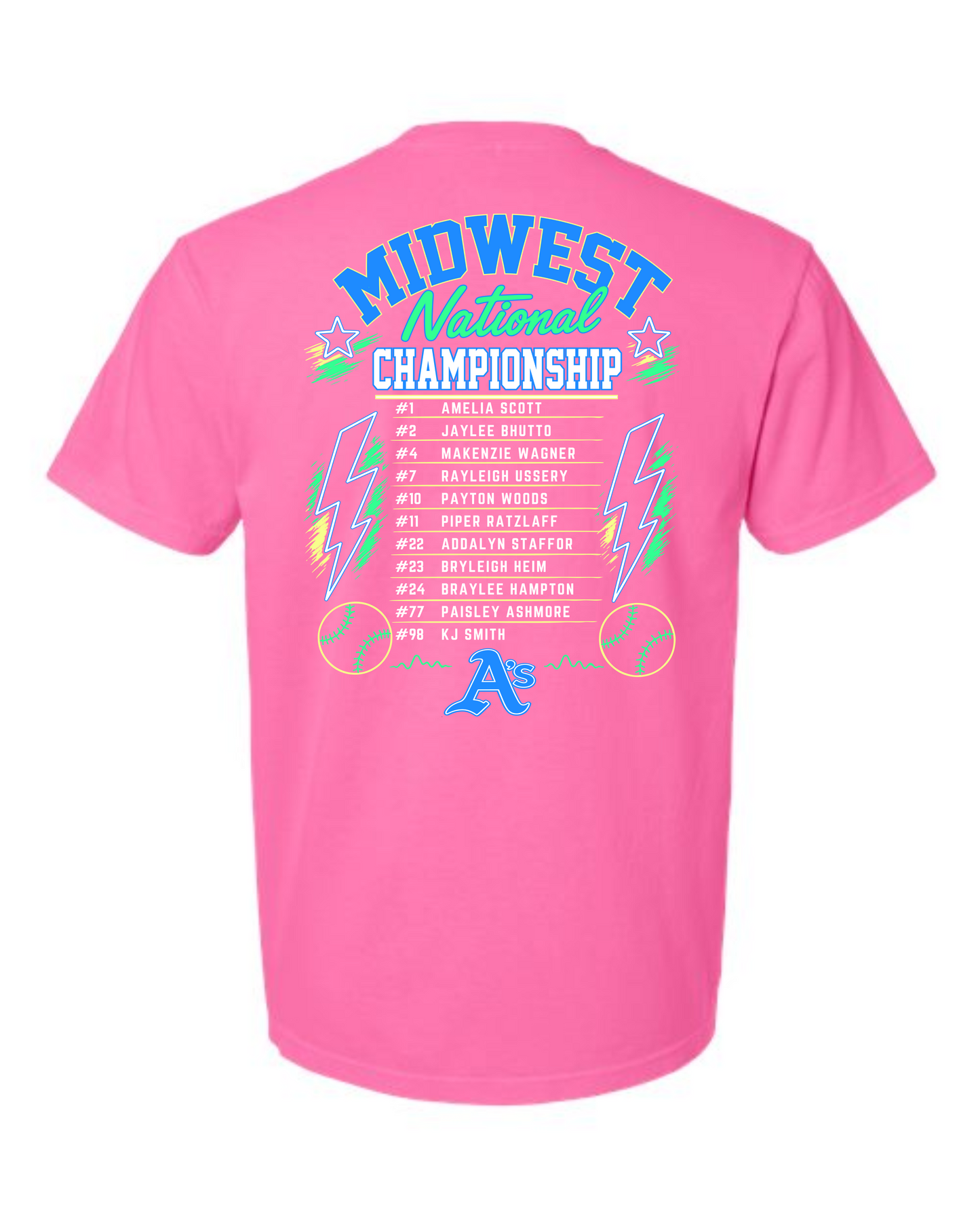 A’s Midwest Championship 2026- FRONT & BACK