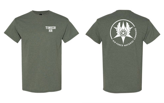 Tinker HR- Logo Back- Military Green, Navy & Kelly Green