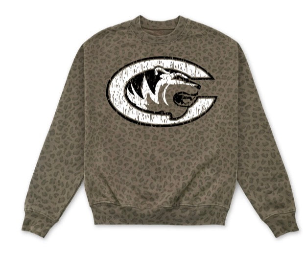 Crescent Mascot- Leopard